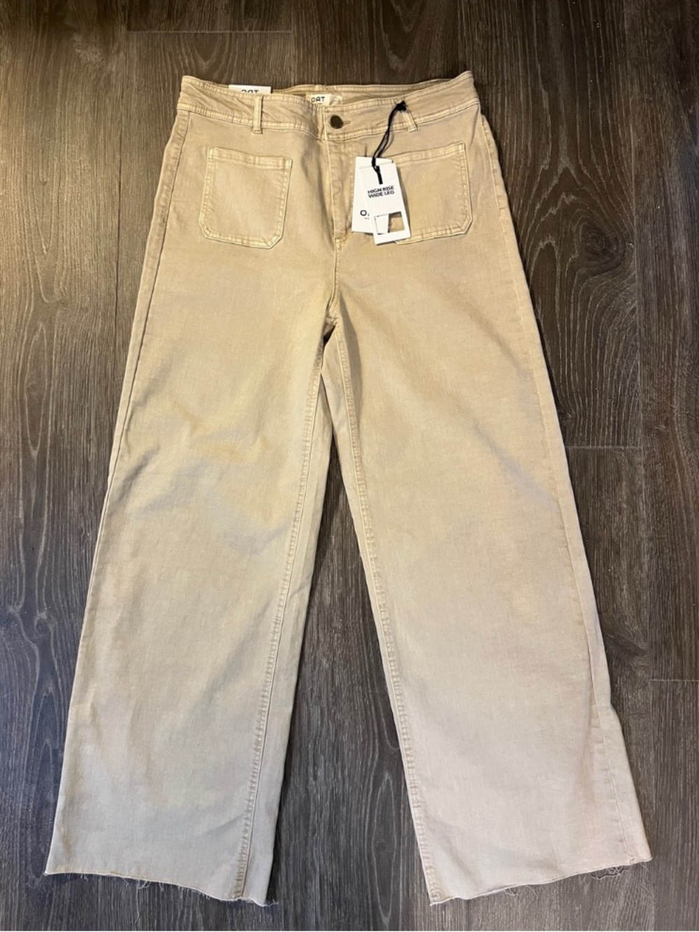 NWT OAT NEW YORK JEANS WIDE TAN 12